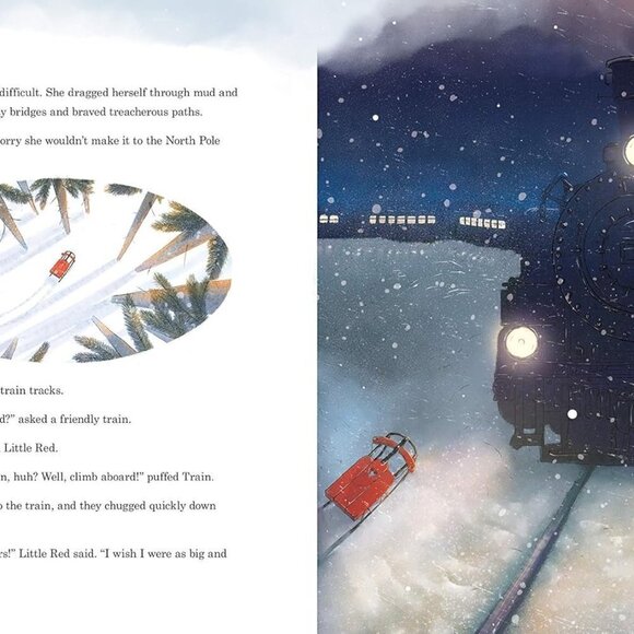 Little Red Sleigh: A Heartwarming Christmas Book (Little Heroes, Big Hearts) NEW - Picture 8 of 9